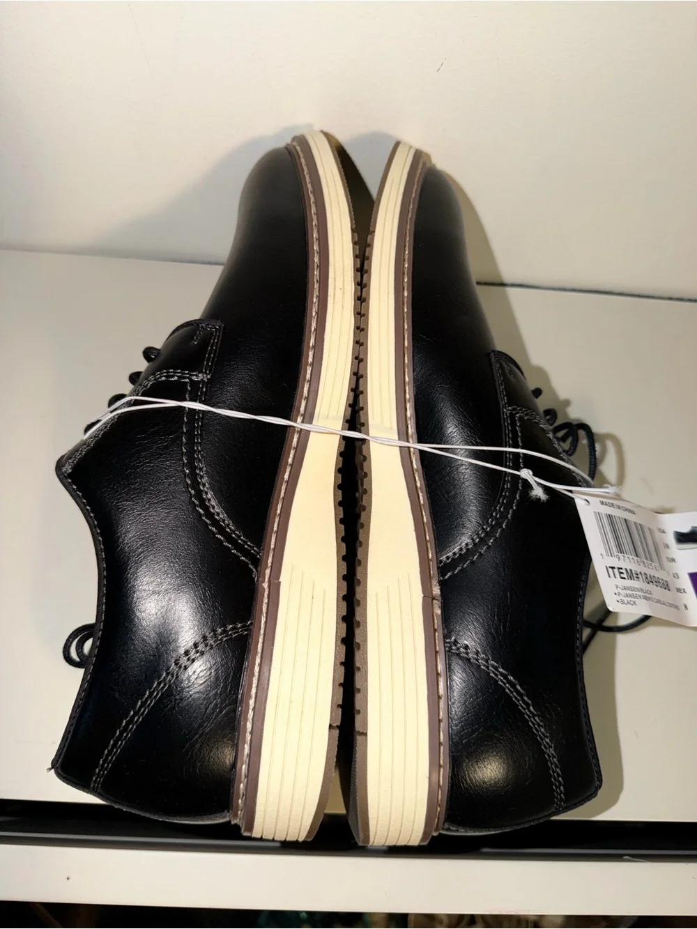 Steve Madden P-Jansen Black Hybrid Oxford Dress Sneakers Mens 10